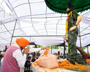 Nayab Saini pays tribute to Kargil War martyr Naik Malkit Singh