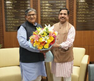 Meeting with Union Education Minister Pralhad Joshi